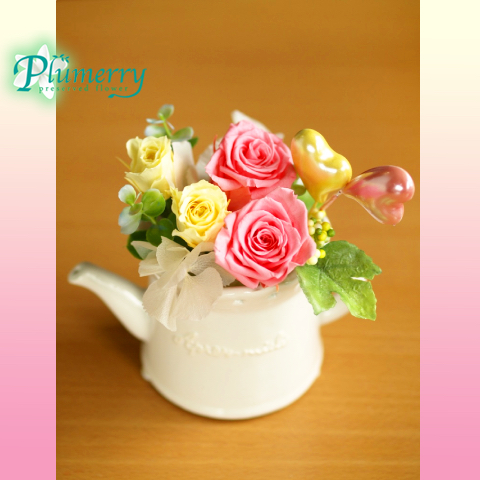 プリザーブドフラワー　アプレミディ　フラワーポット