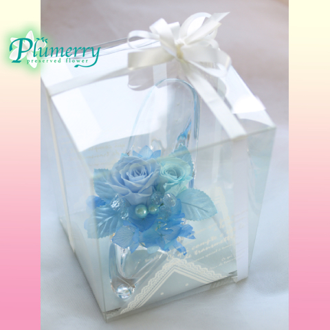 プリザーブドフラワー　ハイヒール　シンデレラ