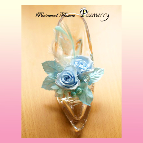 プリザーブドフラワー　ハイヒール　シンデレラ