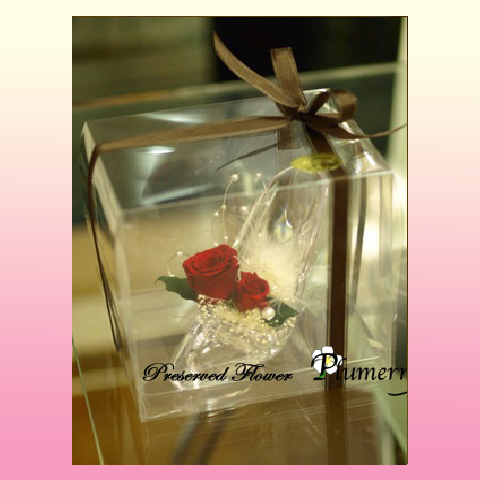 プリザーブドフラワー　ハイヒール　シンデレラ