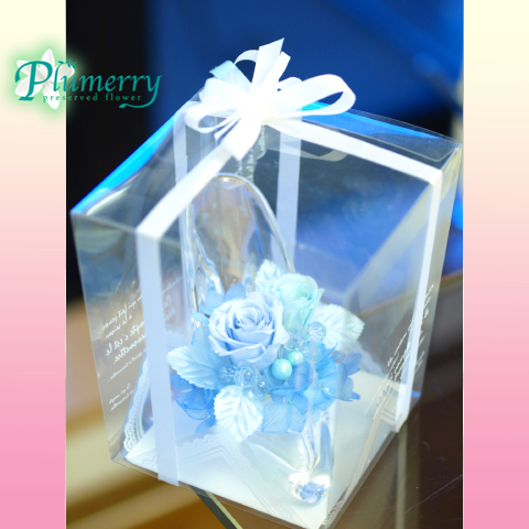 プリザーブドフラワー　ハイヒール　シンデレラ