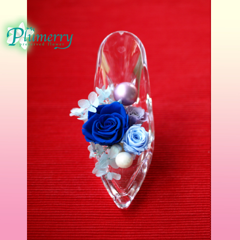 プリザーブドフラワー　ハイヒール　シンデレラ