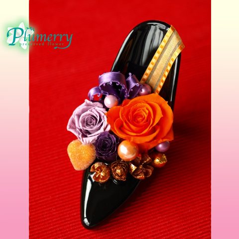 プリザーブドフラワー　ハロウィンハイヒール