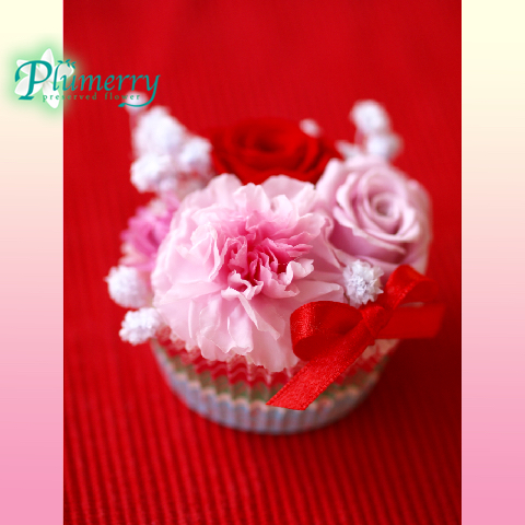 プリザーブドフラワー　ホワイトテーブル